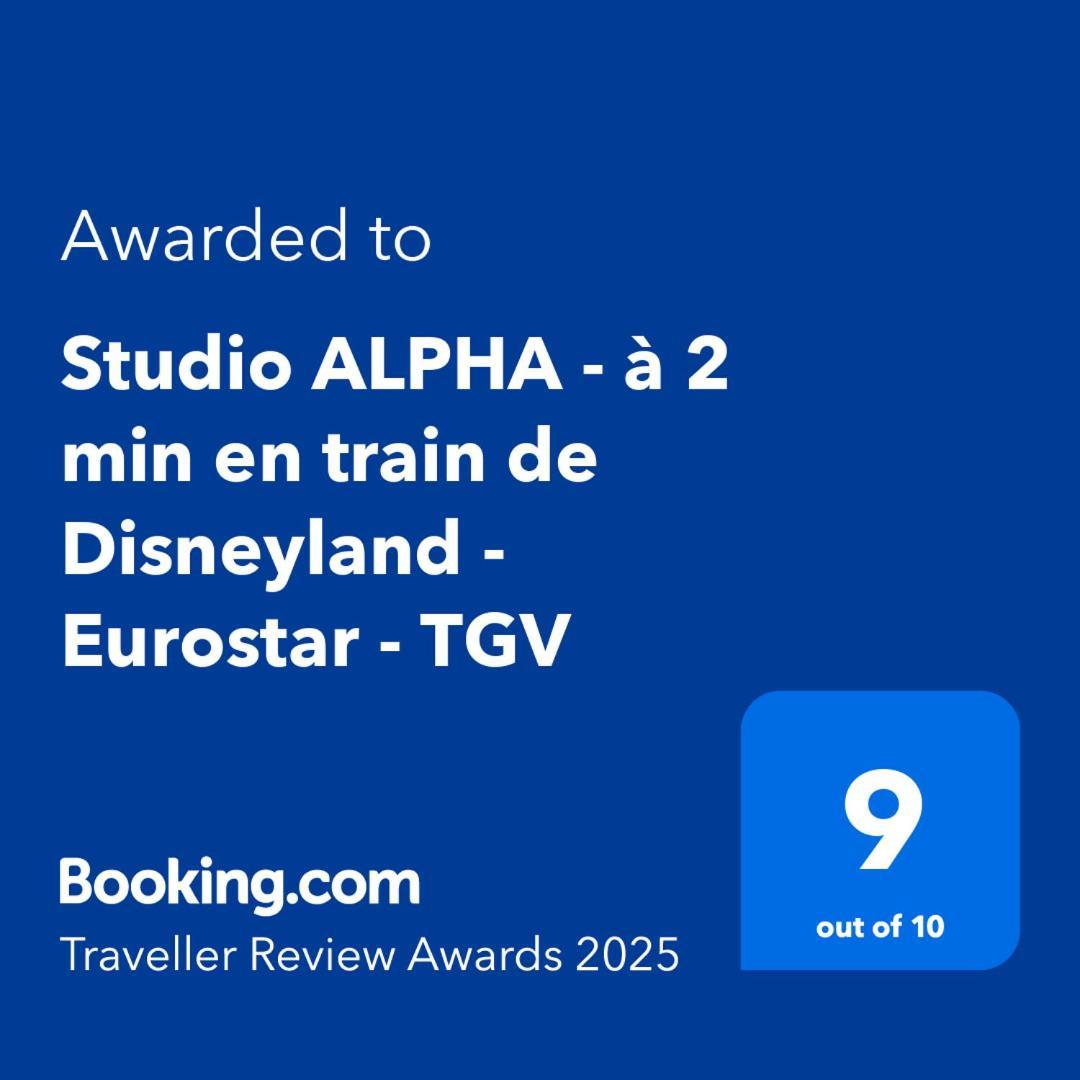Studio Alpha - 2Min By Train To Disneyland Or 20Min Walk - 5Min Walk To "Val D'Europe" Station Montévrain Buitenkant foto