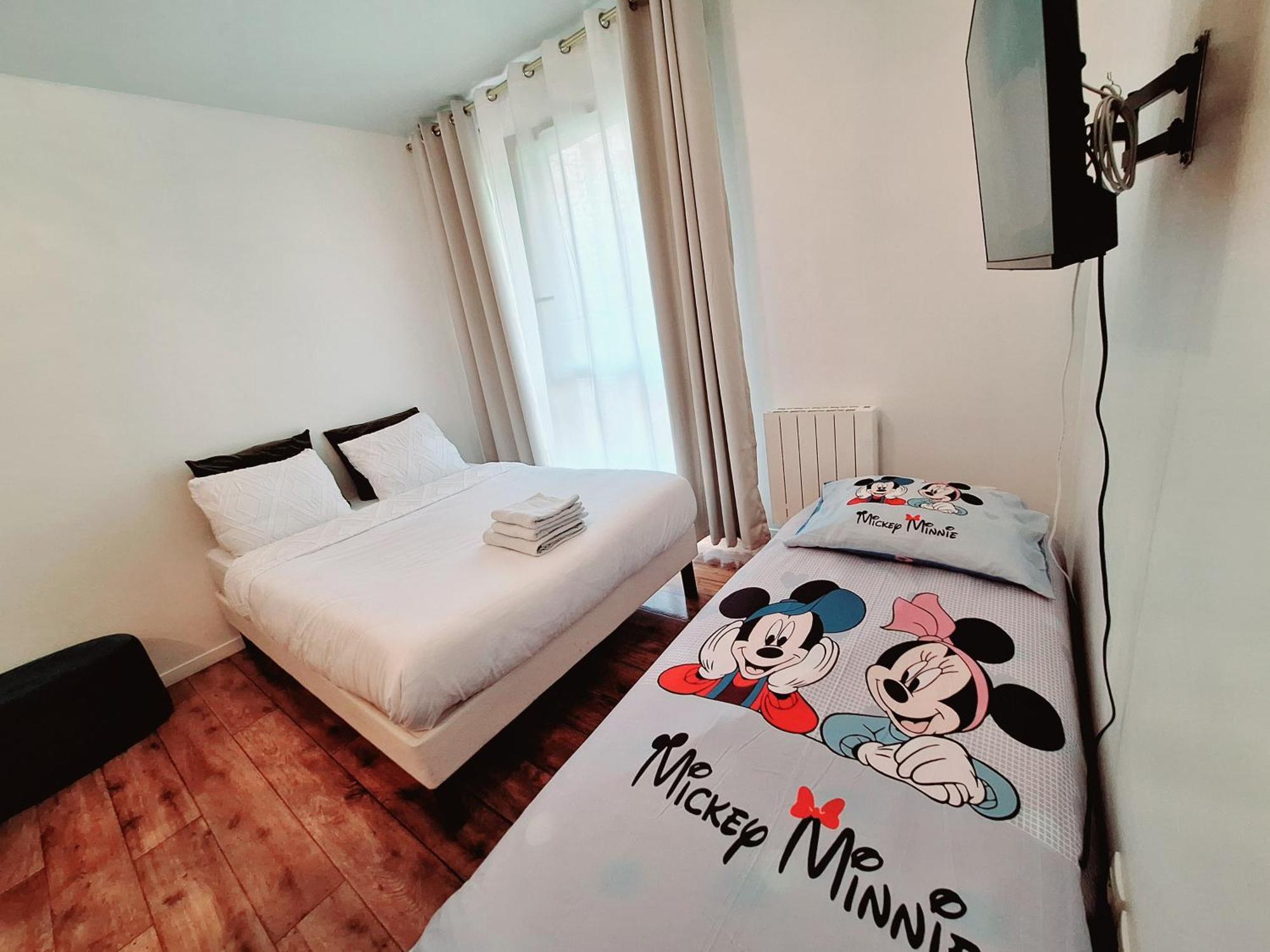 Studio Alpha - 2Min By Train To Disneyland Or 20Min Walk - 5Min Walk To "Val D'Europe" Station Montévrain Buitenkant foto